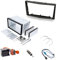 Audioproject A451 - Autoradio Radioblende Set Doppel DIN kompatibel mit OPEL Corsa D Astra H Zafira B Tigra Antara Vivaro 2-DIN Metall Einbauschacht Radioadapter Antennenadapter Entriegelung schwarz