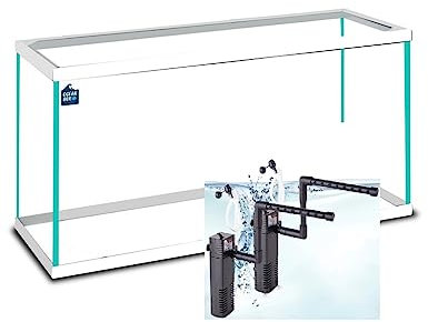 Acuario Cristal con Marco Blanco 38 L. Kit Completo (XIL)