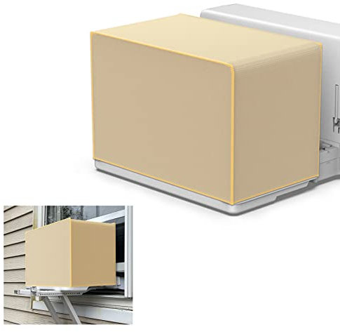 Powrocket Window Air Conditioner Cover for U-Shape 8000/10000/120000 BTU Window AC Units, Durable Waterproof and Windproof Design, Winter Window Air Conditioner Cover for Outdoor Protection