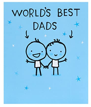 World's Best Dads Super Dads Unite! Father's Day Contemporary Greeting Card