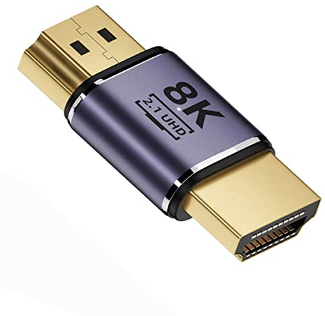 CY Câble HDMI mâle 8K vers HDMI 2.1 mâle UHD adaptateur convertisseur or prend en charge 8K 60Hz HDTV