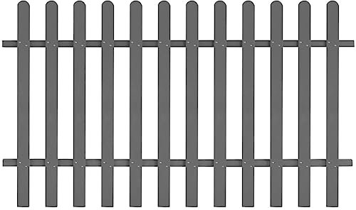 INLIFE Lattenzaun WPC 200 x 120 cm,7.8kg,42821