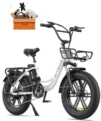 ENGWE E Bike Herren Elektrofahrräder-Ebike mit 48V 13Ah Batterie, E Bike 20 * 4.0 Zoll, E-Bike 7-Gang Getriebe mit LCD-Display, E Bike 250W Motor & 25km/h, Reichweite bis zu 150km L20/L20 Boost