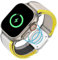 Portable Wireless Charger Bands for Apple Watch Series, 2-in-1 Magnetic Watch Charger and Nylon Sport Loop Band Compatible for iWatch Series Ultra 8 7 6 5 4 3 2 1 SE