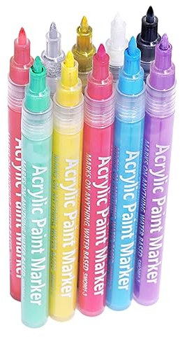 minkissy 20 Pcs Nail Tracing Pen Nail Polish for Acrylic Nails Nail Design Kit Dotting Tools Nail Marker Pen Nail Dotting Tool Nail Polish Pens Nail Art Propylene 3d Manicure Nail Line