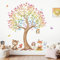 wondever Wandtattoo Kinderzimmer Baum Groß Tiere Wandaufkleber Waldtiere Fuchs Eule Eichhörnchen Wandsticker Wanddeko für Babyzimmer Kinderzimmer Schlafzimmer