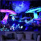 Tokusyou Pilz Wandteppich Schwarzlicht UV Reaktive Galaxien Mond Psychedelic Wald Tapisserie Wandtuch Pflanze Landschaft Tapestry Wandbehang Dekoration für Schlafzimmer Wohnzimmer, 150x210cm