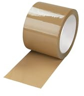 ratioform | PP-Packband High-Tack | Naturkautschuk | VE 6 Rollen | braun | Bandbreite 75 mm