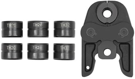 Pinze a pressione Th Contur 16 – 32 mm per tubo composito, pinzatrice multistrato, crimpatrice connettori, pinza a compressione con 4 tipi di stampi TH