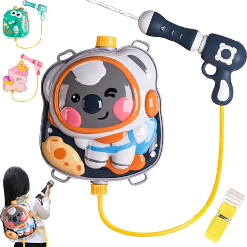YOUYIKE Wasserpistole Kinder, 2000ML Koala Rucksack Wasserpistole, mit Groß Wasserspritzpistolen 8 Metern für Party Badestrand Sommer Pool, Spritzpistole Kinder 3 4 5 6 Jahre