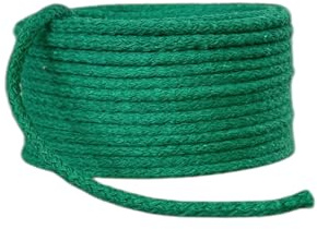 Baumwollkordel 5mm Kordel aus Baumwolle in 26 Farben (1615 - grün, 50 Meter)