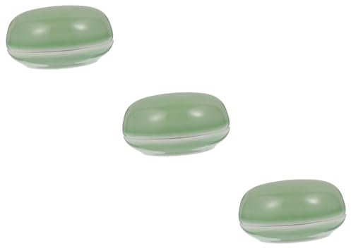 HOODANCOS 3 Stk Stempelkissen-box Leerer Stempelkissenbehälter Tragbarer Stempelkissenbehälter Rote Tinte Chinesisches Siegel Rotes Stempelkissen Fingertintenkissen Stempelkissen Für Green