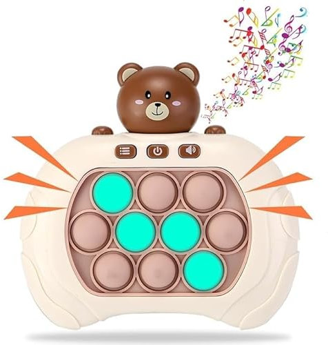 Gioco di Abilità Bubble Popper ADELE, 900+ Livelli, 4 Modalità, Luci e Suoni, per Bambini e Adulti (Bear)