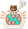 Gioco di Abilità Bubble Popper ADELE, 900+ Livelli, 4 Modalità, Luci e Suoni, per Bambini e Adulti (Bear)