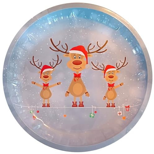 Sternfabrik Gebäck & Deko Teller 26cm Ø Höhe: 3cm Metall Weihnachten Gebäckteller Dekoration Plätzchen Ausstecher Kekse (Design #18)