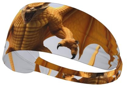 Phayah Bat Tusk Monster elastisches Sport-Stirnband absorbiert Schweiß schnell, geeignet für Indoor- und Outdoor-Sportarten wie Yoga und Laufen