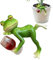 Planter Pot Decoration, Frog Flower Pot Hanger, Funny Frog Planter Pot Hugger, Cute Frog Figurine Planter Pot Decor, Resting Frog Plant Pot Hanger for Home Garden