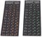 Russian Keyboard Stickers Unique Coating Alphabet Keyboard Stickers PC Laptop 2Pcs (1 Green 1 Orange)