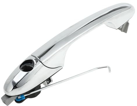 TUCKBOLD Exterior Door Handle for Fiat 500 2007-2016 Durable No.735592012 | Front Right Door Handle Silver Tone 1 Pc