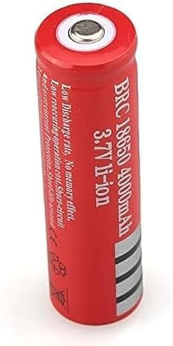 Linterna Recargable De La Batería De Ión De Litio 3.7V 4000mAh 18650,4pezzi