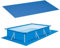 Paño rectangular para piscina, protector de suelo rectangular azul, paño protector de suelo para varias piscinas inflables, plegable, impermeable (azul, 500 x 300 cm)