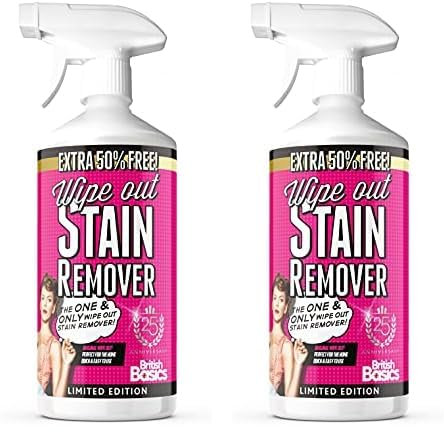 Wipe Out Stain Remover 750ml | Multi Purpose | Multi Surface | Removes all types of Stains | Extra 50% Free! (Pack of 2)