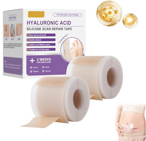 Hyaluronic Acid Nano Microneedle Repair Tape,Natürliches Mikronadelband,2025 New Repair Tape,Langlebiges Mikronadelpflaster für Männer und Frauen (2BOX)