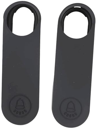 BlesConi Silicone Cover for Google Nest Wireless Doorbell, 2 Pack Protective Case, White/Blue/Black