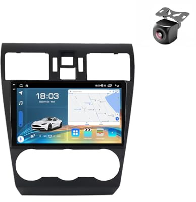 Android 15 Autoradio für Subaru Forester MK4 Impreza XV Crosstrek 2012-2017 GPS Navigation 9 Zoll Touchscreen Auto Stereo Mit Multimedia-Player Car Radio Carplay Android Auto (Y4 8Core 4+64G)