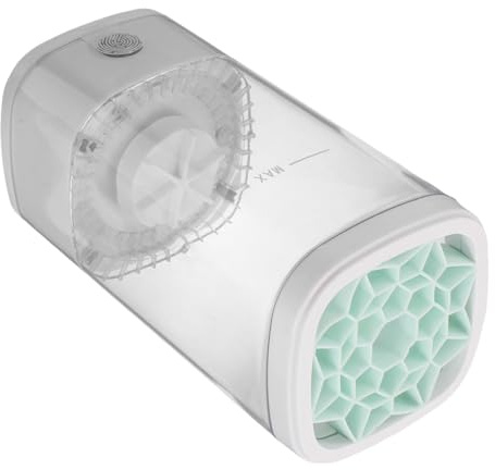 DOITOOL Machine de Nettoyage Automatique et Compatibilité Fonction de Nettoyage Automatique pour Pinceaux de Maquillage Blanc en Plastique pour Usage Quotidien et Professionnel