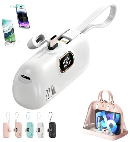 Mini Power Bank 5000mah, Piccolo Power Bank Da Portare Sempre Con Sé