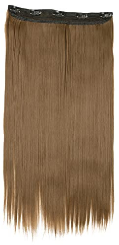 CAISHA 60cm Clip In Extensions Lara Haarverlängerung Haarteil Glatt Braun C57