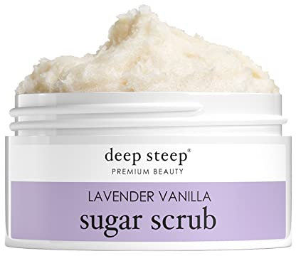 Deep Steep Sugar Scrub, Lavender Vanilla, 8 Ounce Jar