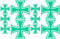 Samunshi® 10x Aufkleber Eisernes Kreuz im Set Bogen26x17cm türkis
