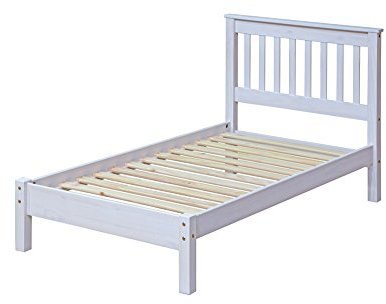Core Products, Corona White 3'0 slatted lowend Bedstead, 102.2 x 206 x 115.5 cm