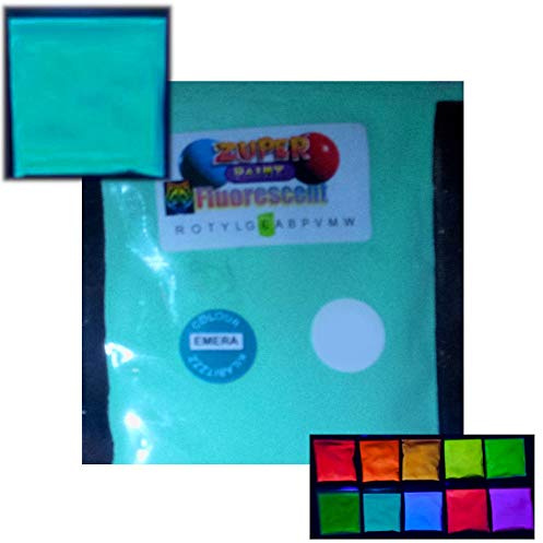 Fluoreszierendes Neon UV-UV-Schwarzlicht-Glow-Pulver - 10 Farben erhältlich 50g EMERALD