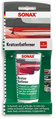 SONAX Rimuovi-graffi (75 ml) efficace nella rimozione di graffi sulle plastiche. Dona alle superfici un aspetto liscio e lucido | Art.N. 03050000