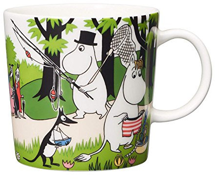 Iittala Mumin Sommer-Becher - Going on Vacation - 2018 - limitierte Auflage, Glas, Konisch, Vacation Drinking Cup, Becher, 300 ml