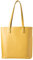 cecilia&bens Handtasche | Shopper Damen groß | Schultertasche Umhängetasche inkl. Innentasche mit Reißverschluss 100% vegan | Berlin Design, Farbe:gelb
