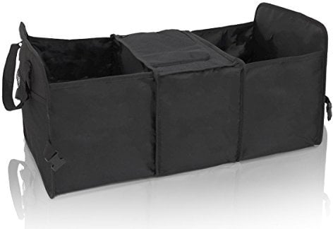 EYEPOWER Kofferraumtasche Kühlfach 60x32x29 cm Auto Organizer Kühl-Tasche Faltbare Kofferraum Aufbewahrungs-Box Schwarz