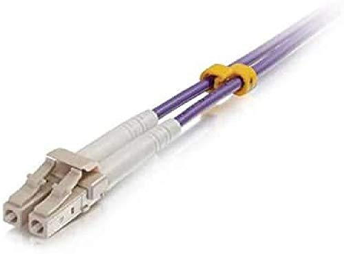 C2G 10 M CORDON DE RACCORDEMENT FIBRE OPTIQUE LC/LC OM4 LSZH - VIOLET - Câbles de fibre optique (10 m, LSZH, OM4, LC, LC, Violet)