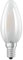 OSRAM Filament LED Lampe mit E14 Sockel, Kaltweiss (4000K), Kerzenform, 4W, Ersatz für 40W-Glühbirne, matt, LED Retrofit CLASSIC B, 10er-Pack