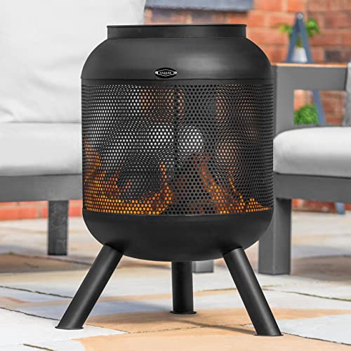 Harrier Braseros d'Extérieur [5X Styles] - Foyers de Jardin | Grille Barbecue en Option (Brasero Seul, Brasero en Maille [45 cm])