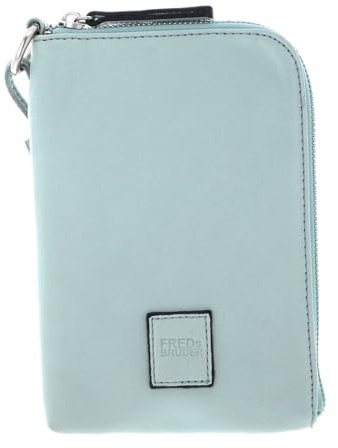 FREDsBRUDER Leder Handytasche Umhängetasche FB Mobile Bag Sky Blue hellblau