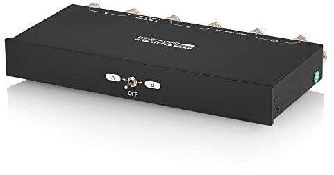 2 Zone Amplifier/Speaker Selector Box Passive Audio Switcher for Home Stereos