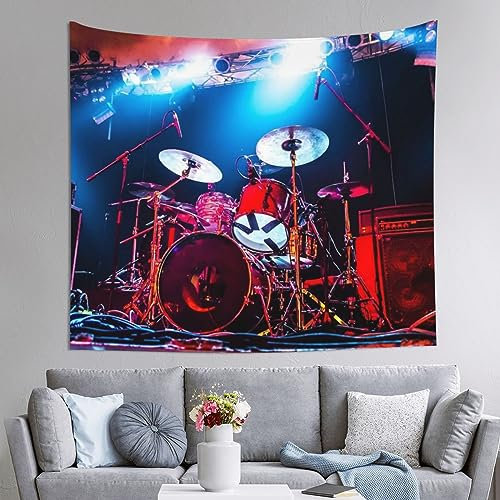 DEHIWI Rock Konzert Bühne Wandteppich, leicht, weich, Kunst, Wandbehang für Schlafzimmer, Wohnzimmer, Schlafsaal, 150 x 130 cm