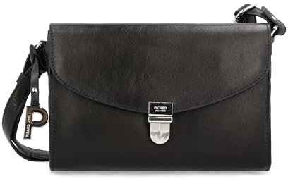 Picard Damen Schultertasche KATJA aus Echtleder Klein | mit Steckverschluss | Schultertasche | Alltag, Ausgehen