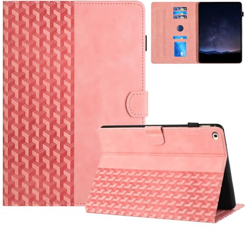 Custodia per iPad Mini 7.9 Pollici, iPad Mini 5/4/3/2/1 Cover in Pelle PU Coperchio Tablet Multi-Angli Supporto Pieghevole Cover Protettiva con Auto Sveglia/Sonno, Rosa