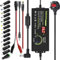 Wefomey Universal Power Supply 3V~36V 4A 144W Adjustable Variable AC/DC Adapter Charger, 100V-240V AC to DC Converter with LED Voltage Display & 14 Tips & Polarity Converter & Test Lead