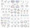 Sxutop 86 PCS Window Clings, Prism Windows Stickers, Suncatcher Sticker Rainbow Window Clings Non Adhesive Reusable Electrostatic Adsorption for Stops Birds Flying in Windows